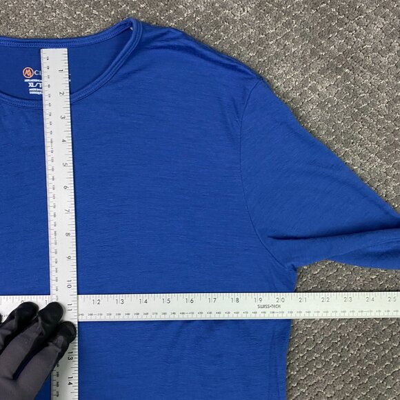 Cloudveil Merino Wool Shirt Men's XL Blue Base Layer Long Sleeve Hiking Outdoor - Picture 5 of 7